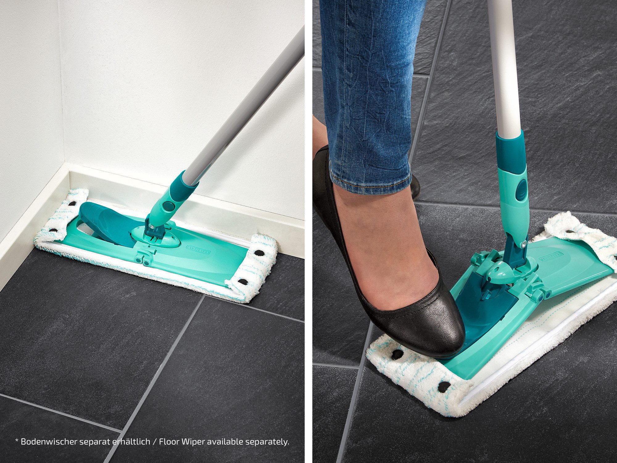 Leifheit Bundle Wischbezug CLEAN TWIST XL/Combi XL micro duo (2er Set) Wischbezug (Mikrofaser, 14.0x49.5 cm, 2-tlg., Waschbar bei 60°C, Wischbreite 42cm, für al – Bild 5 von 5