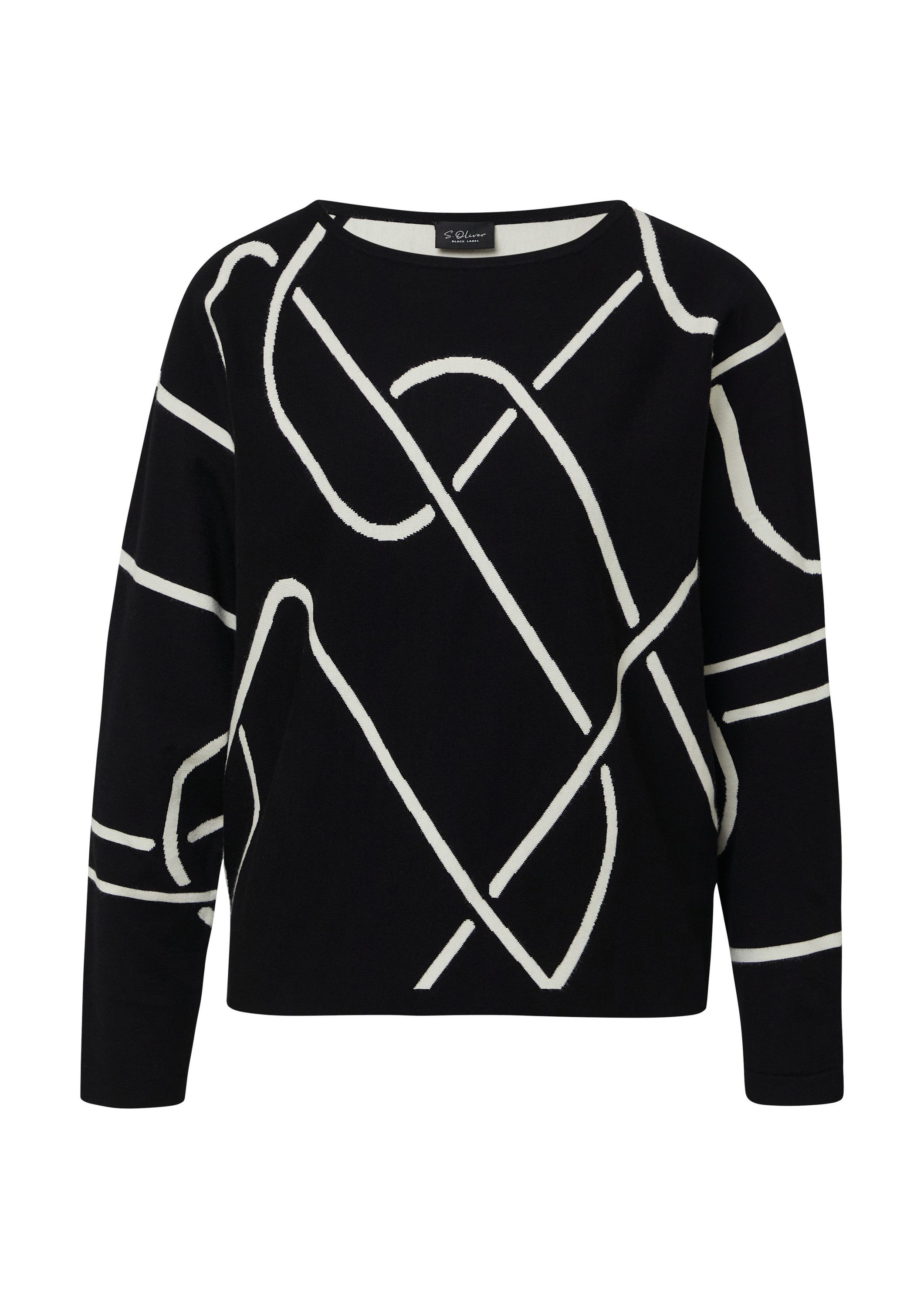 s.Oliver Longpullover Strickpullover Feinstrick-Pullover aus Viskosemix mit günstig online kaufen