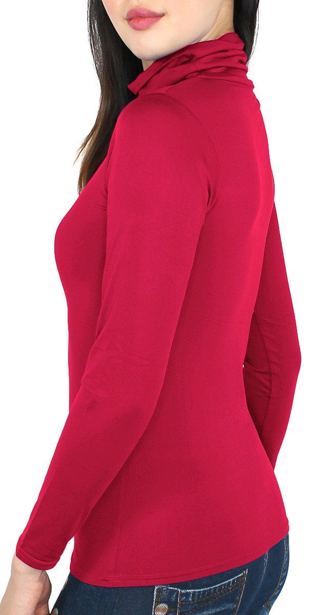 dy_mode Rollkragenshirt Damen Rollkragen Thermo Shirt günstig online kaufen