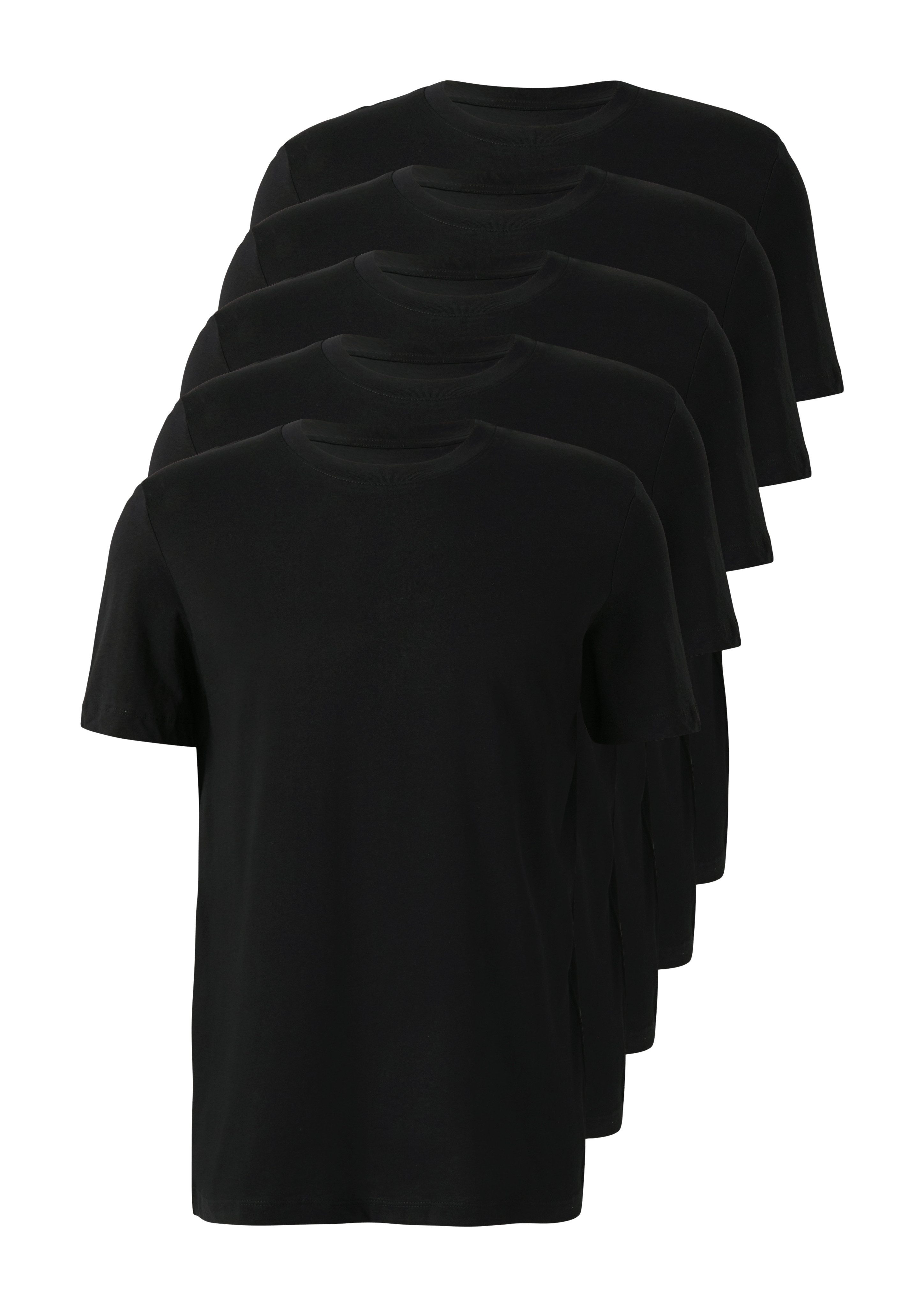 s.Oliver T-Shirt 5er Pack mit Rundhals günstig online kaufen