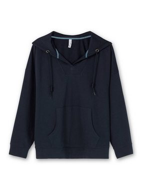 Sheego Sweatshirt Große Größen mit Kapuze und Kängurutasche