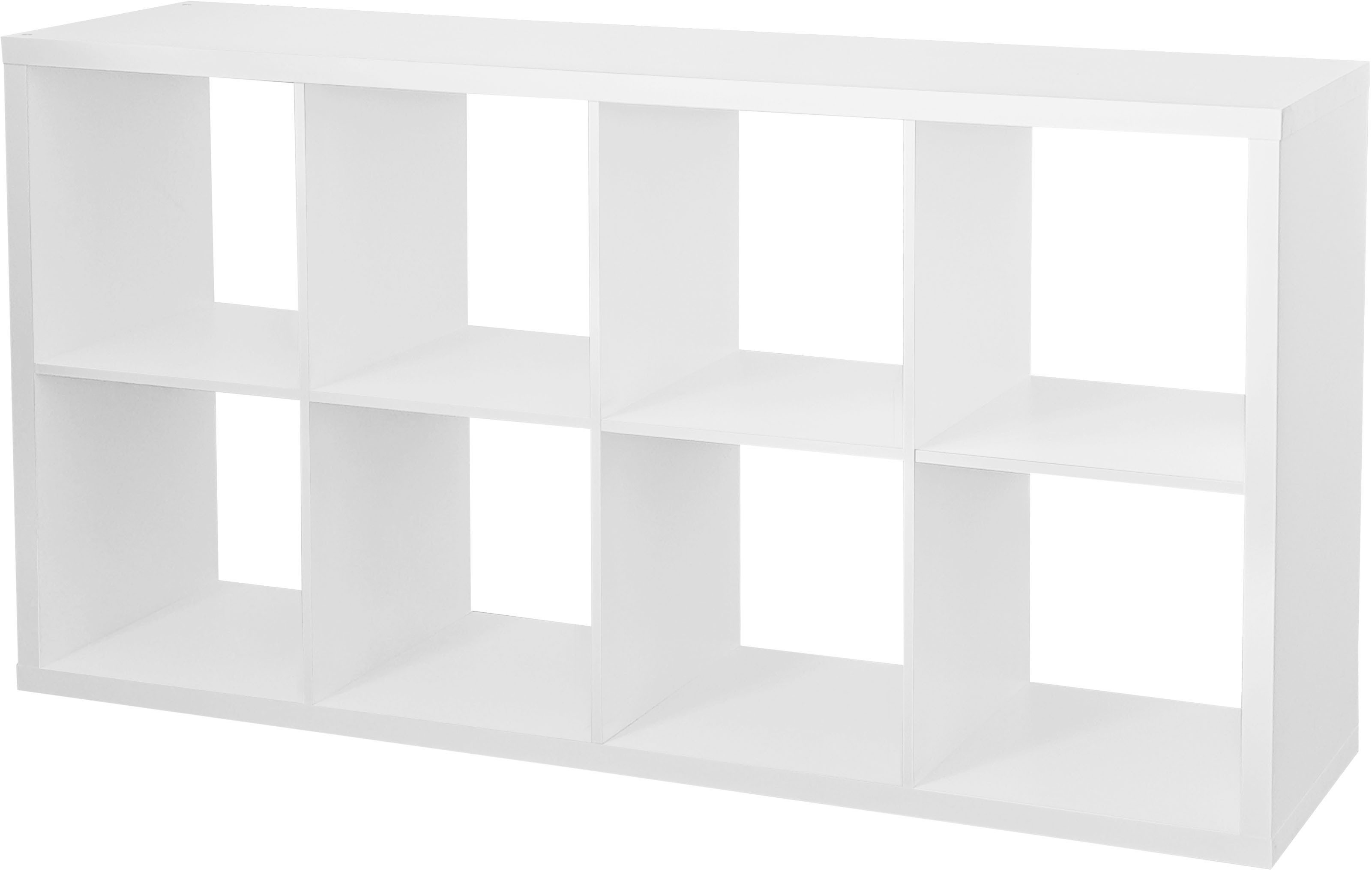 OTTO home Raumteilerregal IZOLA, Raumteiler, Aktenregal, Würfelregal, mit 8 Fächern, quer und hochkant stellbar, (B/T/H) 76x37x147 cm – Bild 3 von 5