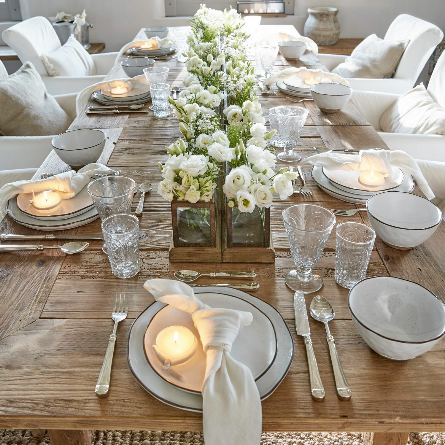 Mirabeau Geschirr-Set Geschirr 30er Set Biarré grau, Steinzeug