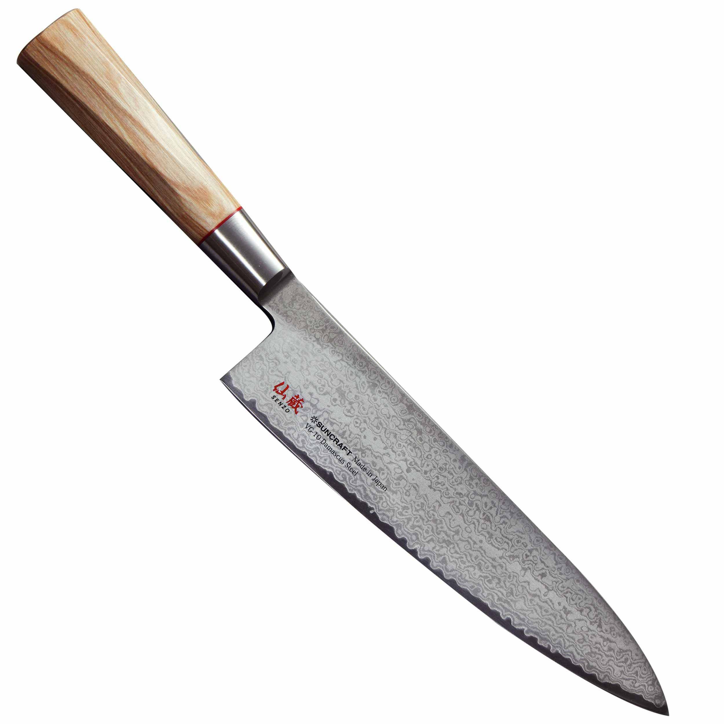 Suncraft Kochmesser Suncraft Senzo Twisted Octagon TO-05 Kochmesser 20 cm, TO-05