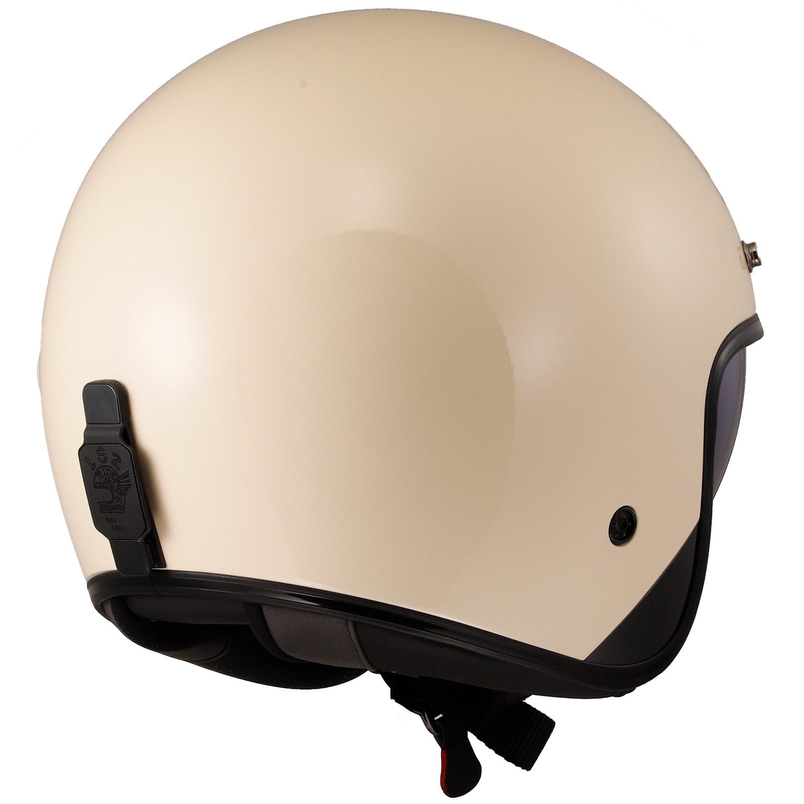 LS2 Motorradhelm LS2 OF601 Bob II Solid Jethelm Creme L (1er Set), jethelm für motorrad