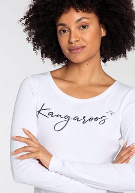 KangaROOS Longsleeve mit trendigem Logoschriftzug