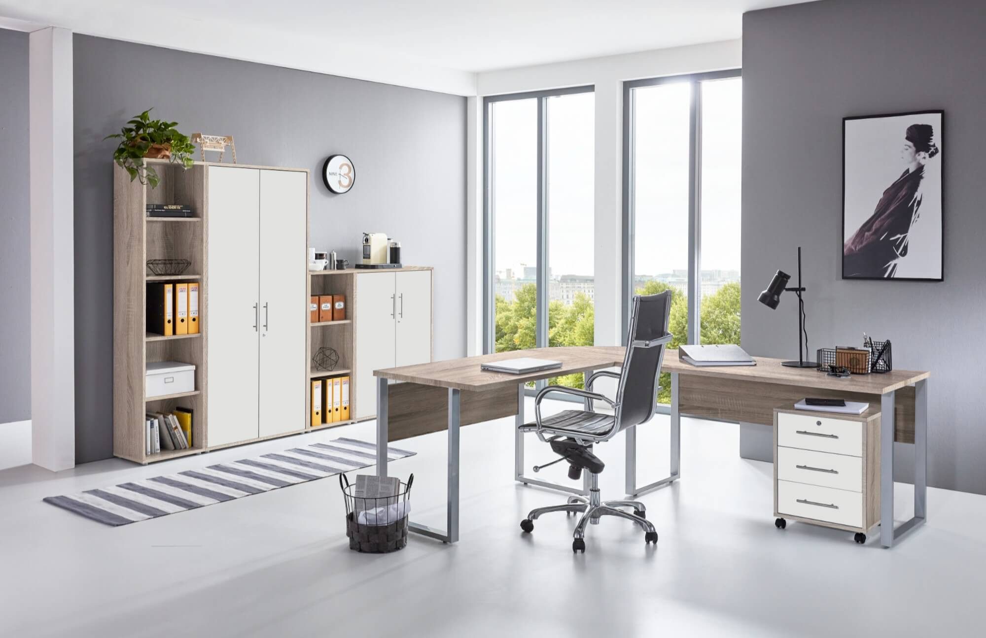 moebel-dich-auf Büromöbel-Set OFFICE EDITION, (abschließbar, 6-tlg., günstig online kaufen