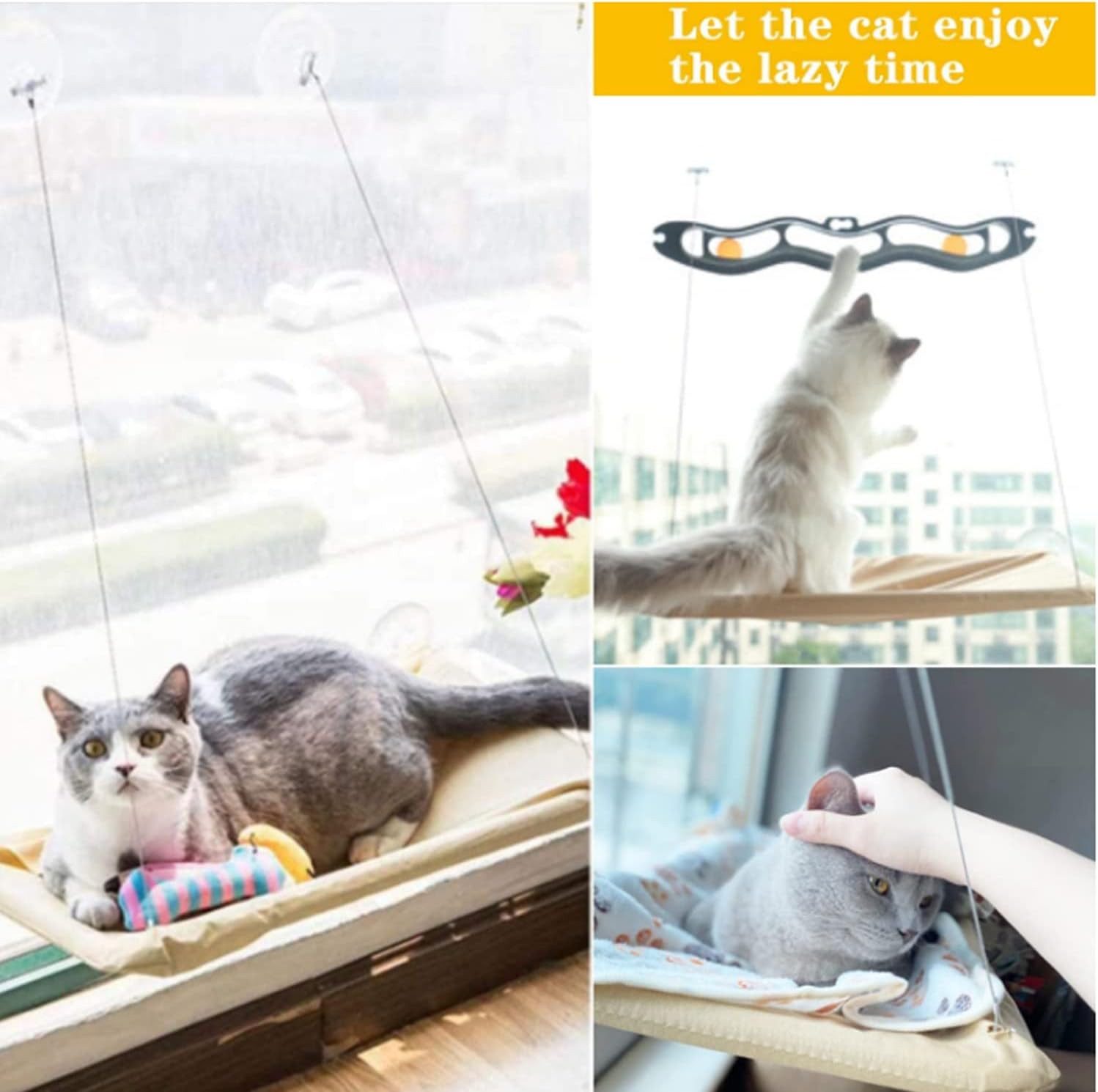 LA CUTE Katzen-Hängematte Katzen Hängematte Fenster, günstig online kaufen