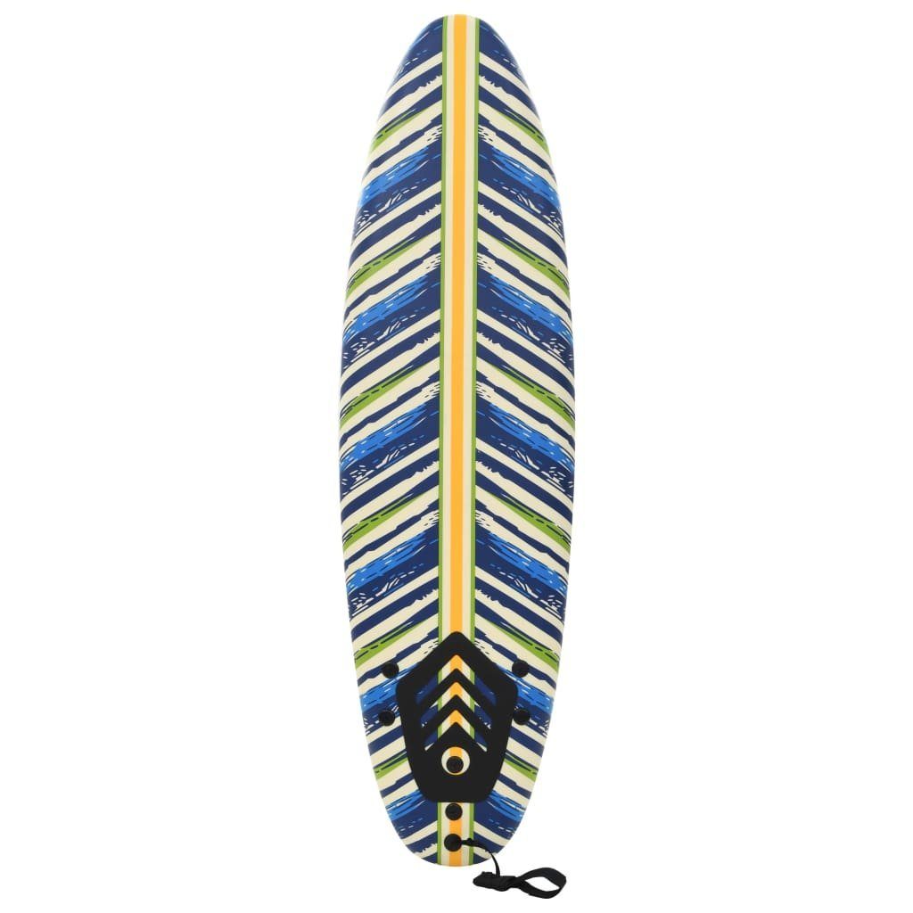 DOTMALL vidaXL cm 170 Mehrfarbig Blatt Schlauchboot Surfbrett