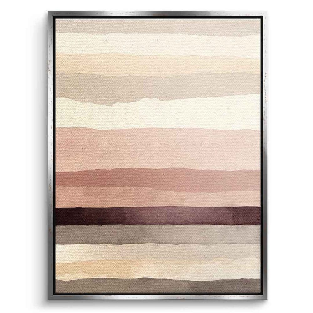 DOTCOMCANVAS® Leinwandbild Layered Hues, Leinwandbild Layered Hues abstrakt Kunstdruck Wandbild