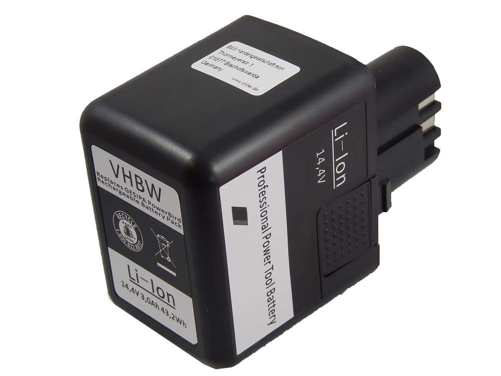 vhbw kompatibel mit Würth ANG 14, ANG 310 Akku Li-Ion 3000 mAh (14,4 V) | Akkus und PowerBanks