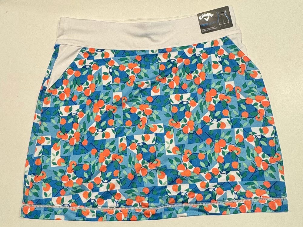 Callaway Skort Callaway Skort 'Brilliant white' Pfirsich Muster Damen UK M