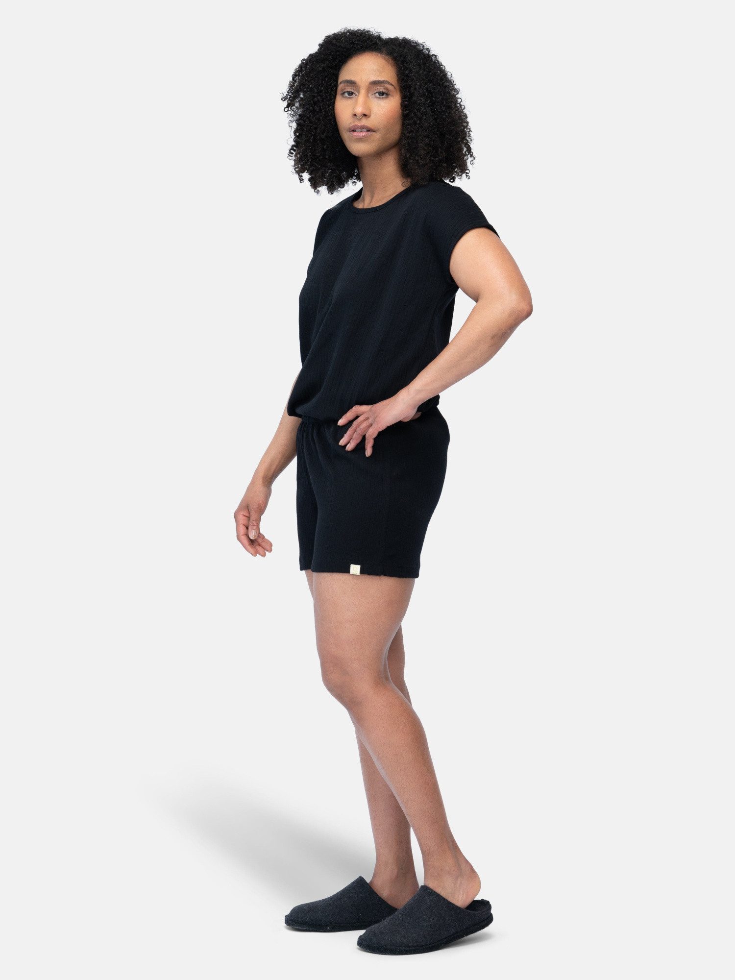 greenjama Pyjamashorts aus Derby Rib, Bio Baumwolle, GOTS-zertifiziert