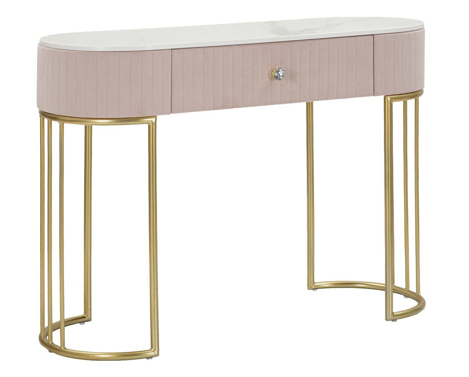 Natur24 Beistelltisch Montpellier Konsole 43 x 100 x 74 cm Metall Polyurethan Mehrfarbig