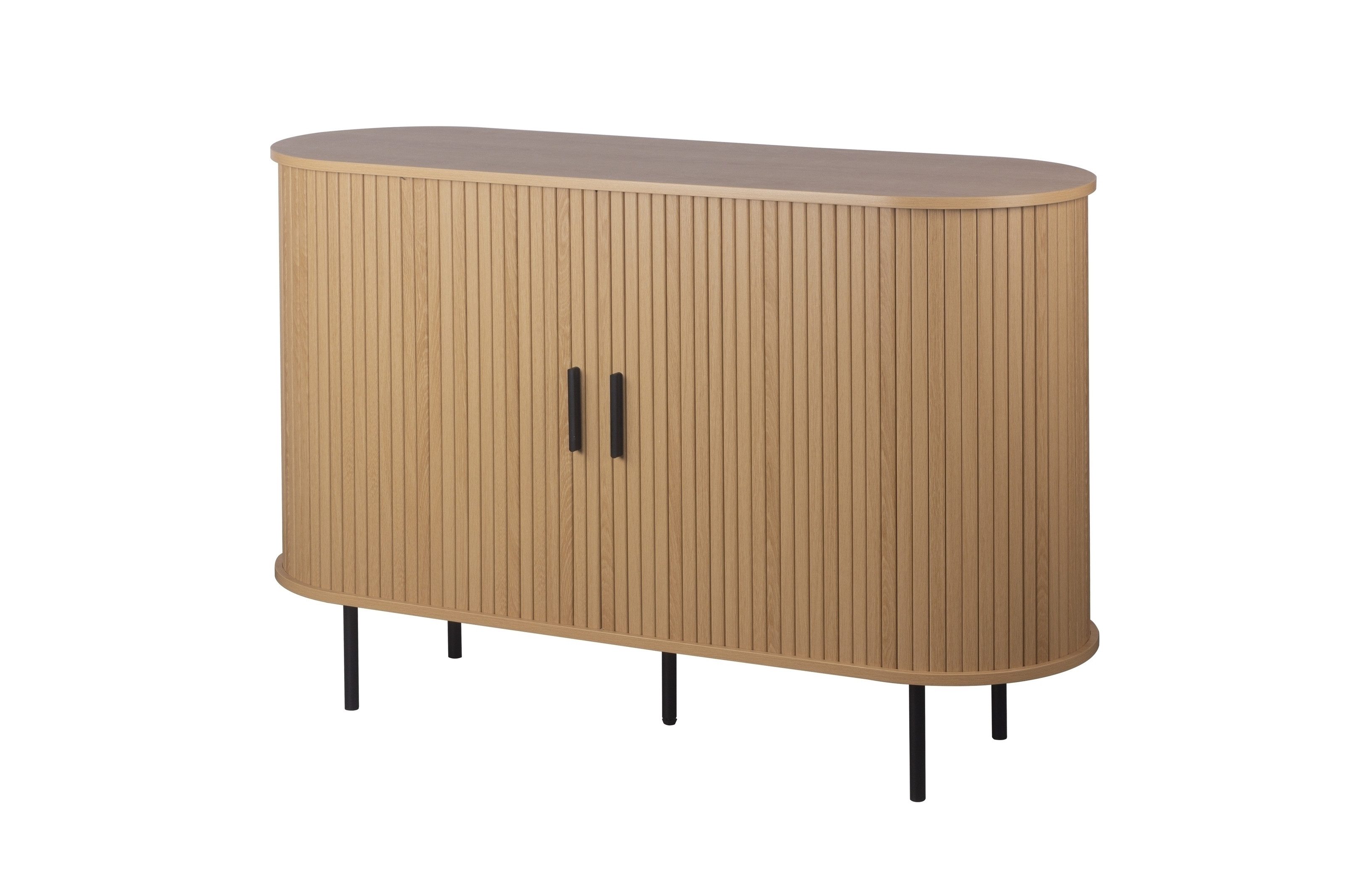 PREISBRECHER Sideboard Kajsa, in Dekor Eiche, Holzwerkstoff - 120x80x40cm (BxHxT)