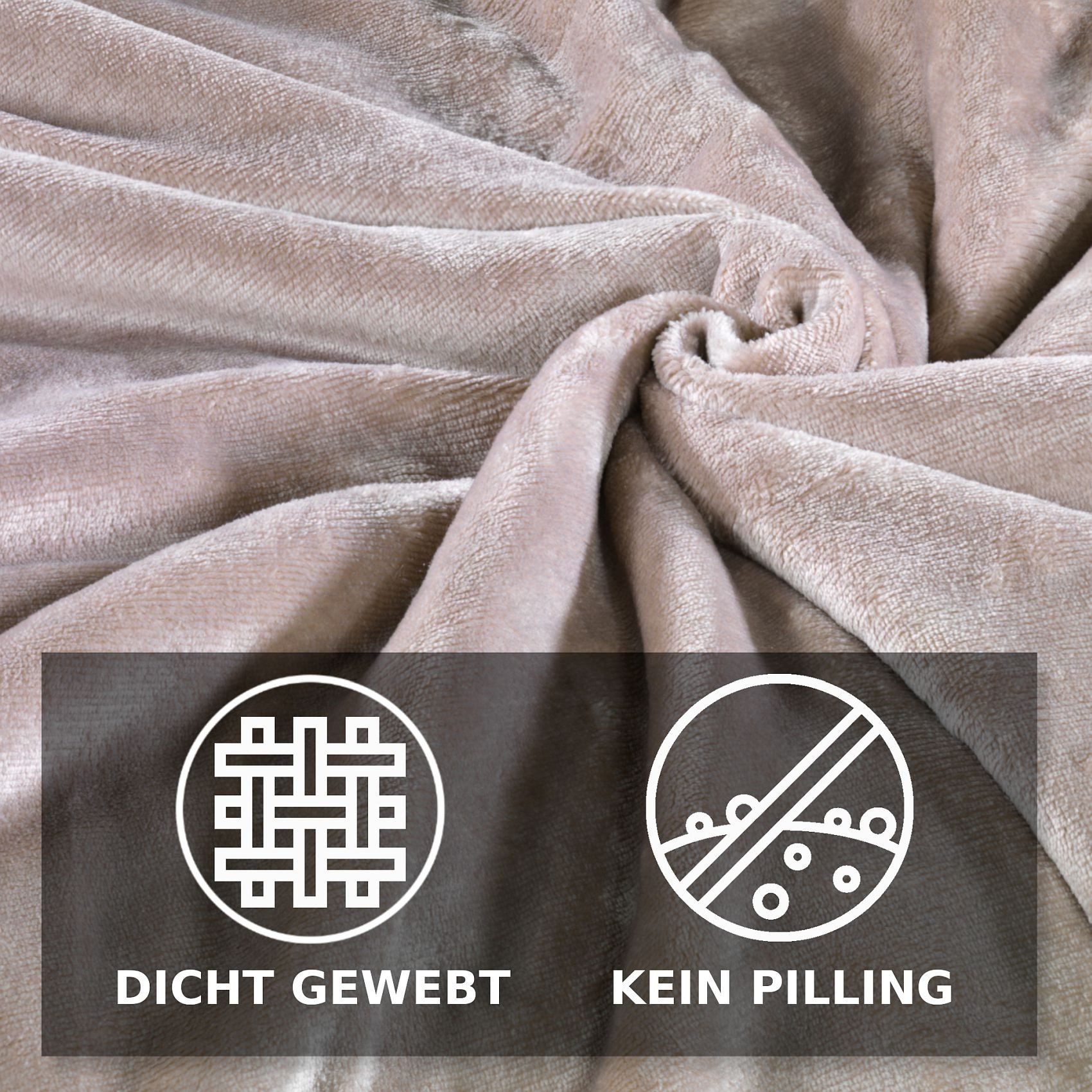 Malika Bettwäsche Cashmere-Touch Fleece, weiche, warme Winterbettwäsche, Cashmere Touch, 3 teilig, Flauschig warmes Teddy-Plüsch – Bild 5 von 5