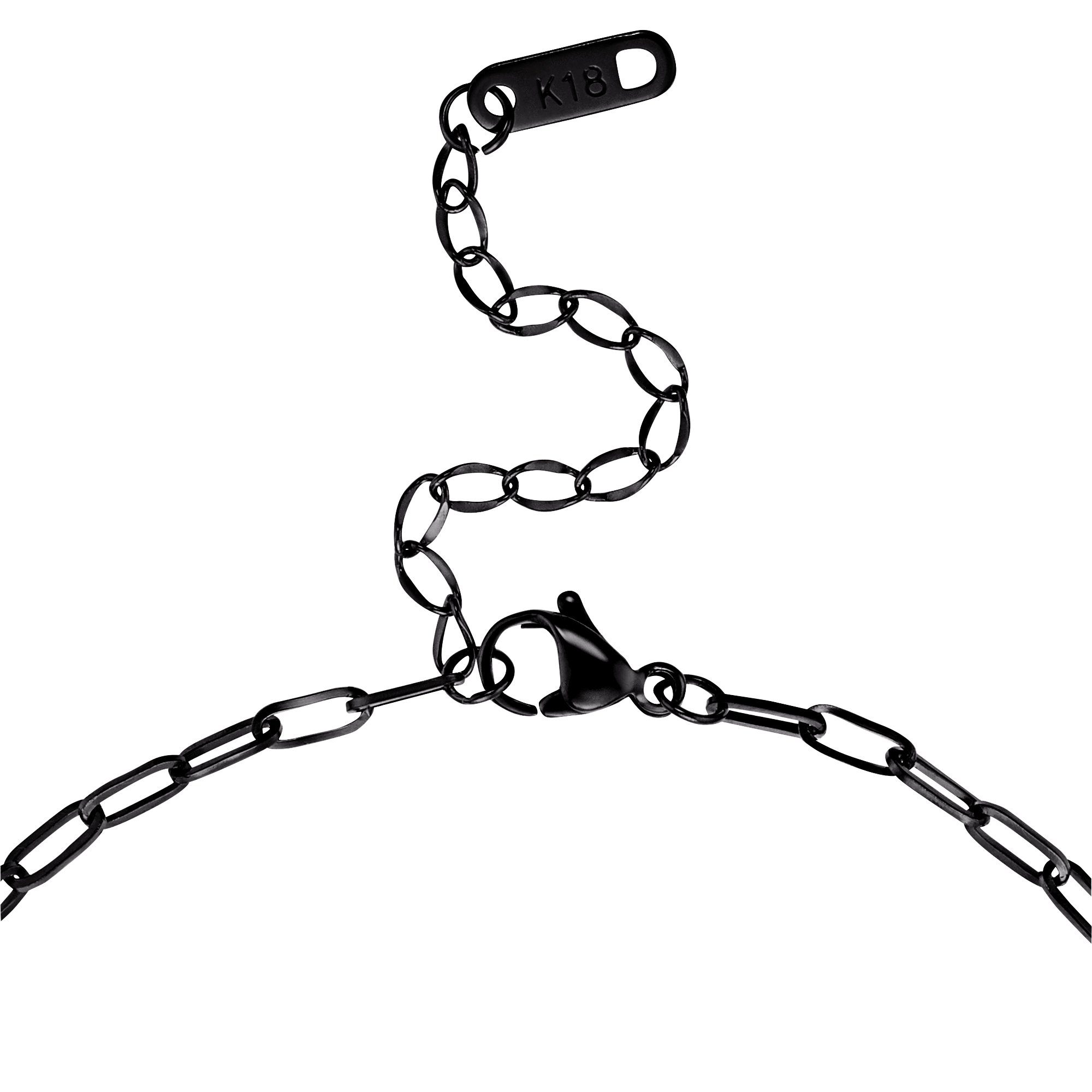 Heideman Collier Danny schwarz Halskette farben Geschenkverpackung), Männer (inkl. für