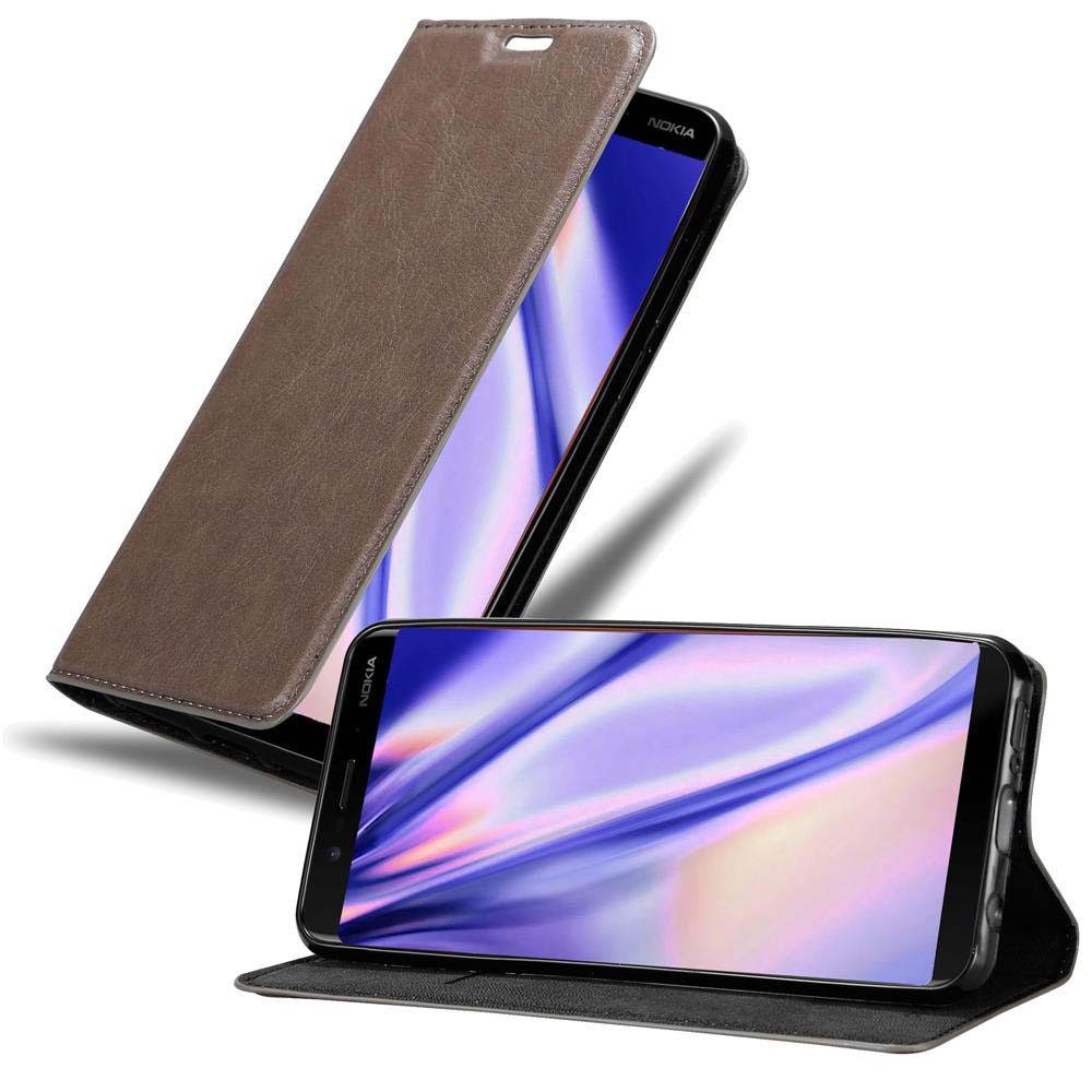 Cadorabo Handyhülle für Nokia 8 Sirocco Hülle Nokia 8 Sirocco, Hülle Schutzhülle mit Standfunktion, Magnetverschluss und Kartenfach