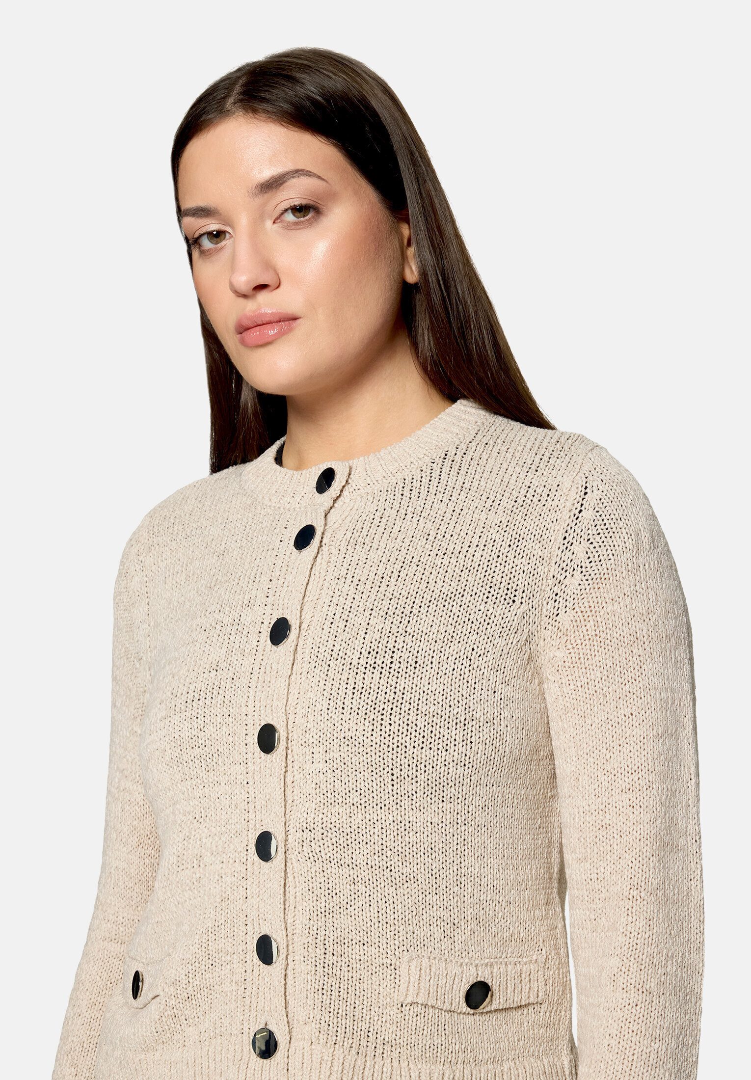 Betty Barclay Strickjacke Damen mit aufgesetzten Taschen (1-tlg)