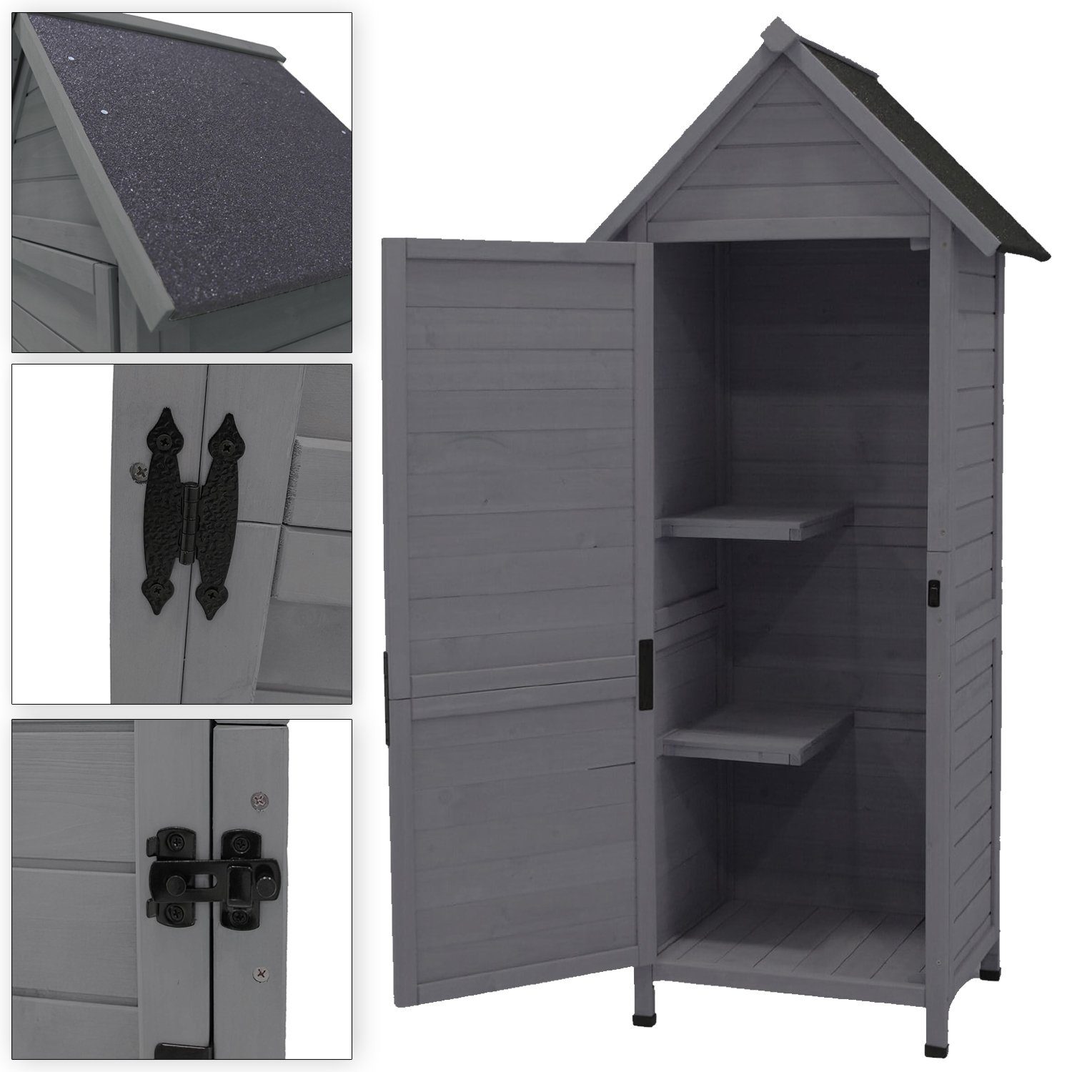 NYVI GartenGeräteschrank NYVI Gerätehaus aus Holz NYVIGarden
