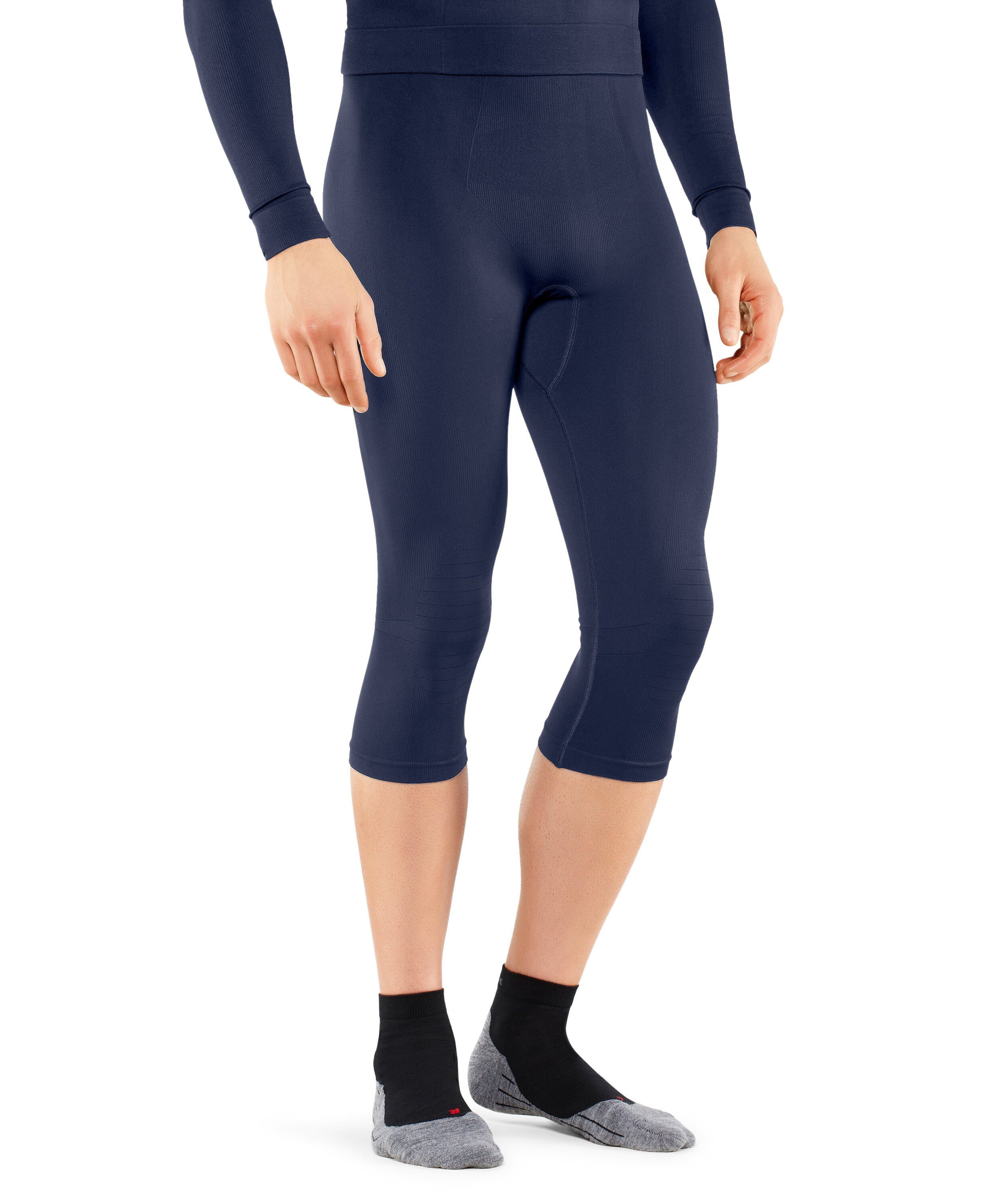 FALKE Maximum (1-St) space Thermounterhose Warm blue (6116) Material feuchtigkeitsregulierendem aus