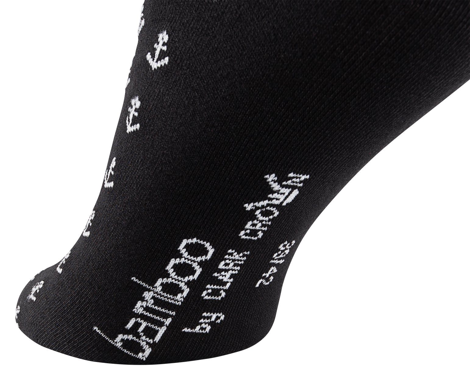 Viskose Clark und Crown® weich atmungsaktiv Socken (6-Paar) Ankerdesign durch