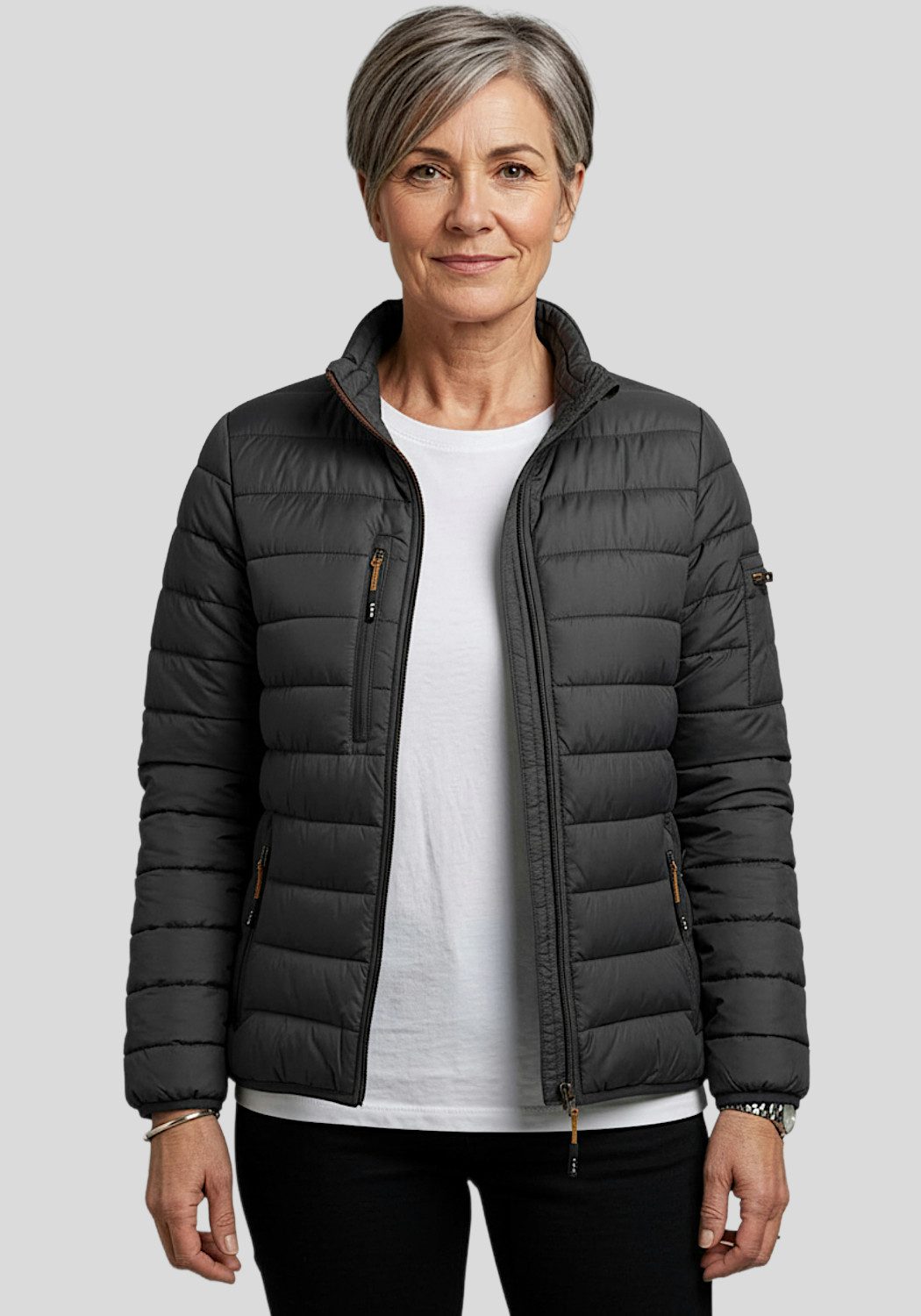 Elevate Life Daunenjacke Scotia Leichte Steppjacke Outdoor Jacke Leicht, warm und stylisch, mit Reißverschlusstaschen