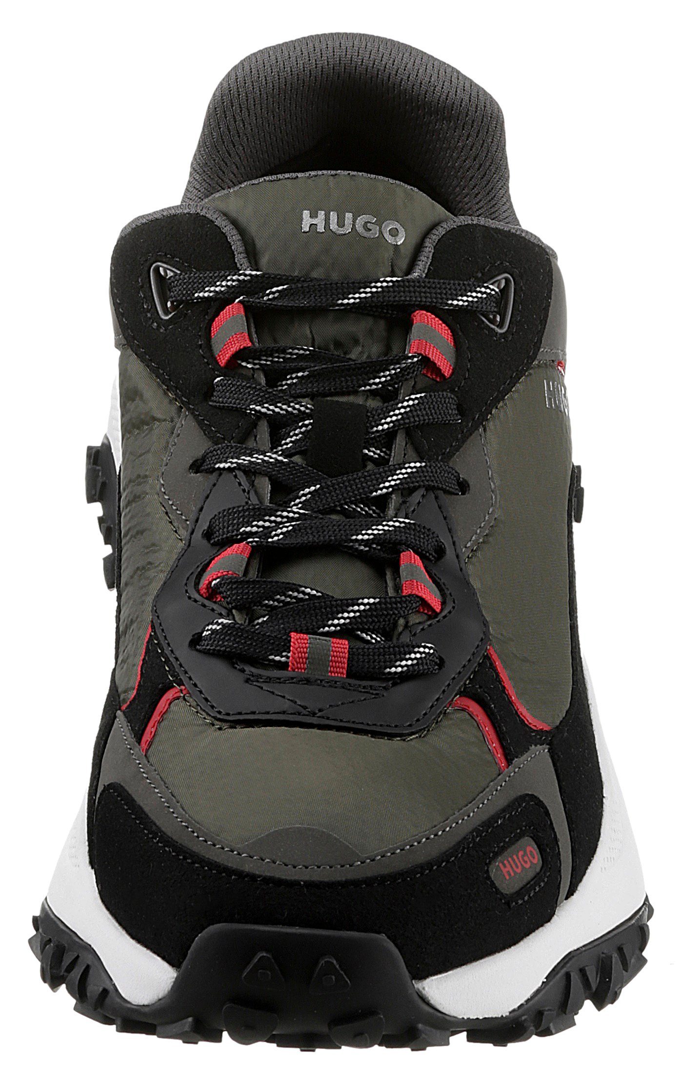 HUGO GO1ST_Runn Sneaker mit khaki-kombiniert Laufsohle profilierter