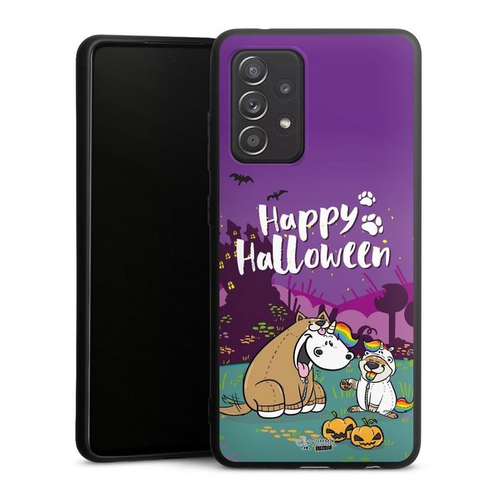 DeinDesign Handyhülle Pummeleinhorn Bisu Happy Halloween Samsung Galaxy A52 5G Silikon Hülle Premium Case Handy Schutzhülle