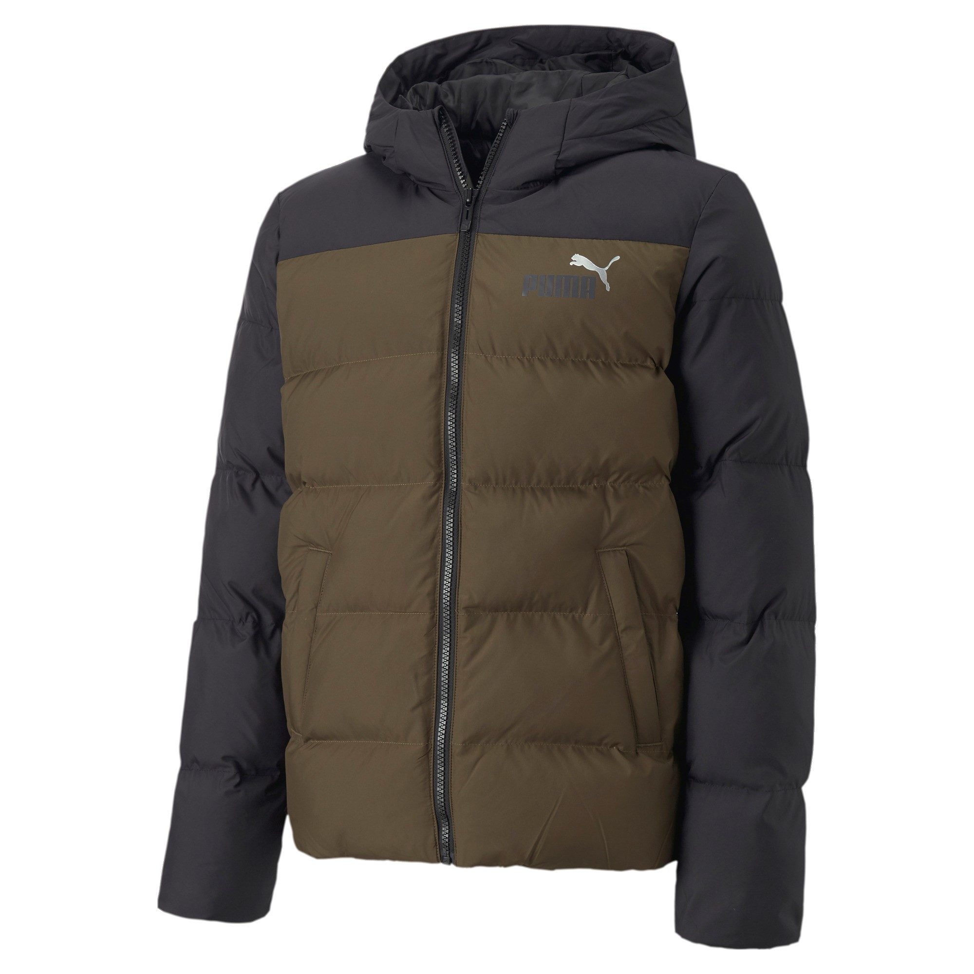 PUMA Winterjacke Puma Kinder Jacke Colourblock Polyball Hooded Jacket 849860