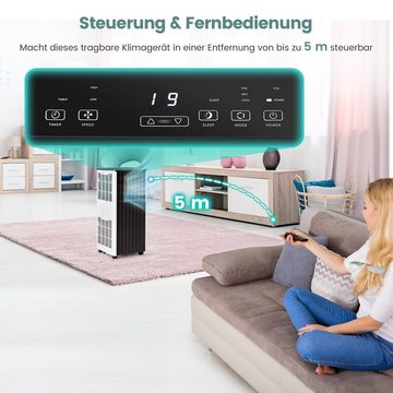 COSTWAY 3-in-1-Klimagerät, 9000BTU/2,6kW, mit Fernbedienung/ App, 16℃ -31℃