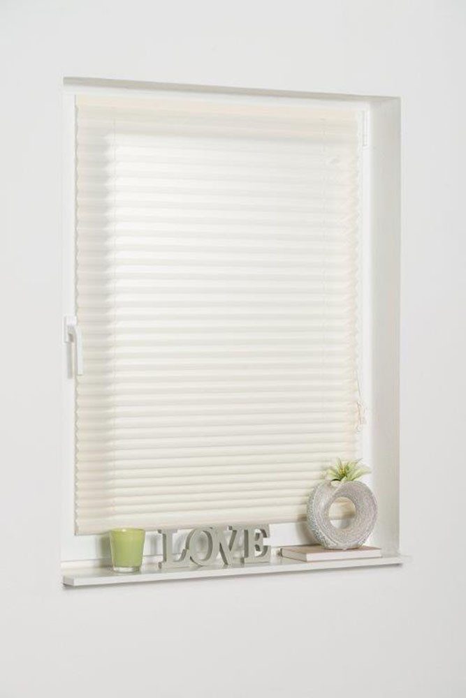 K-HOME Plissee COMO, Lichtschutz, freihängend, Klettband