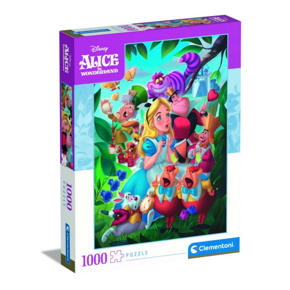 Clementoni® Пазлы CLEMENTONI Пазлы Alice im Wunderland 1000 Teile, Пазлыteile