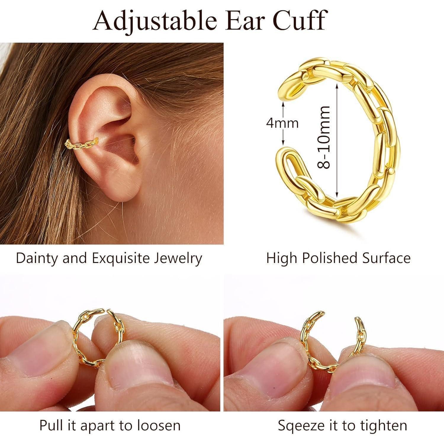 LuxusKollektion Schmuckset 22-teiliges Ear Cuff Set günstig online kaufen