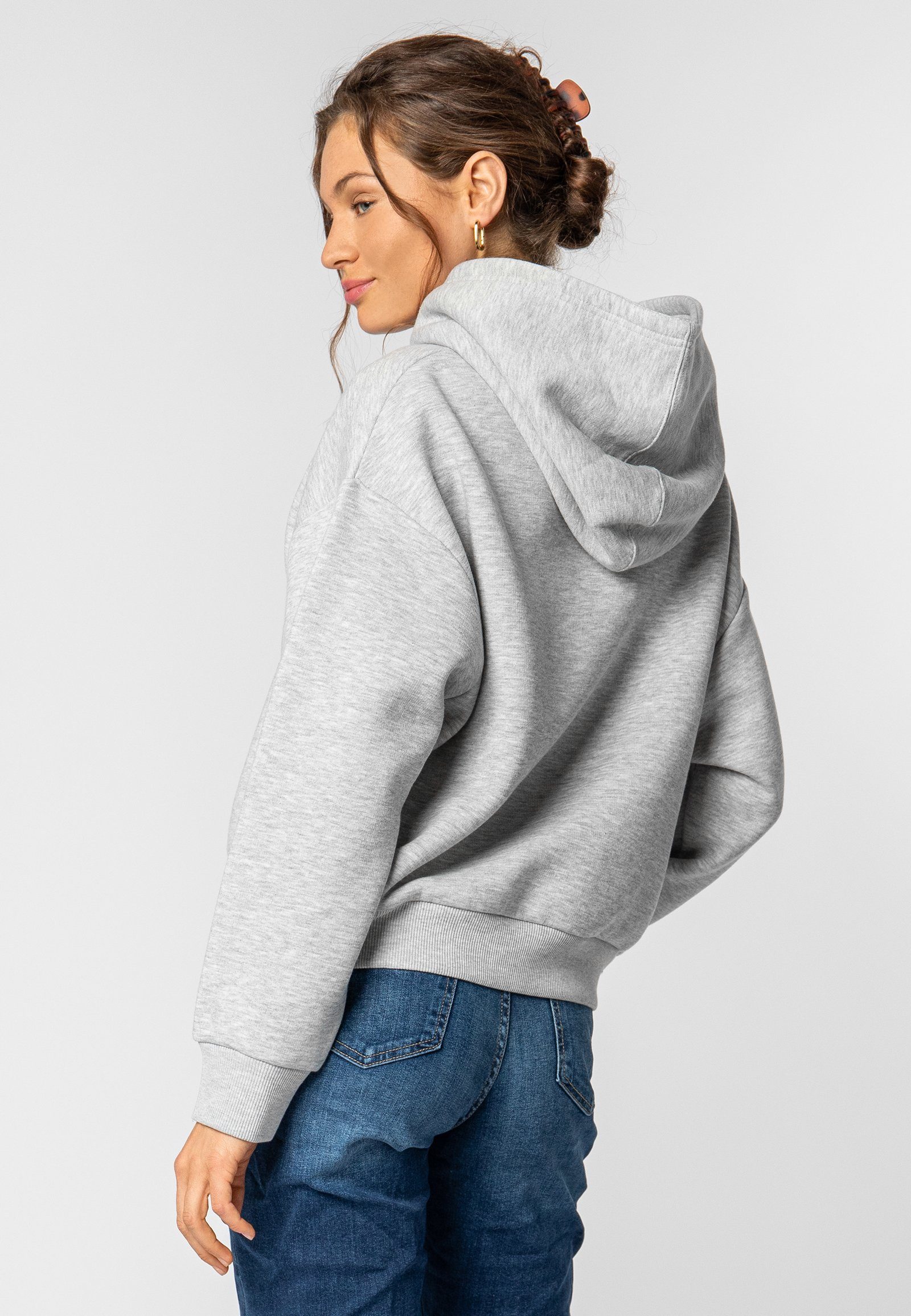 SUBLEVEL Kapuzenpullover Hoodie Mini-Print Sweater, Kapuzensweatshirt günstig online kaufen