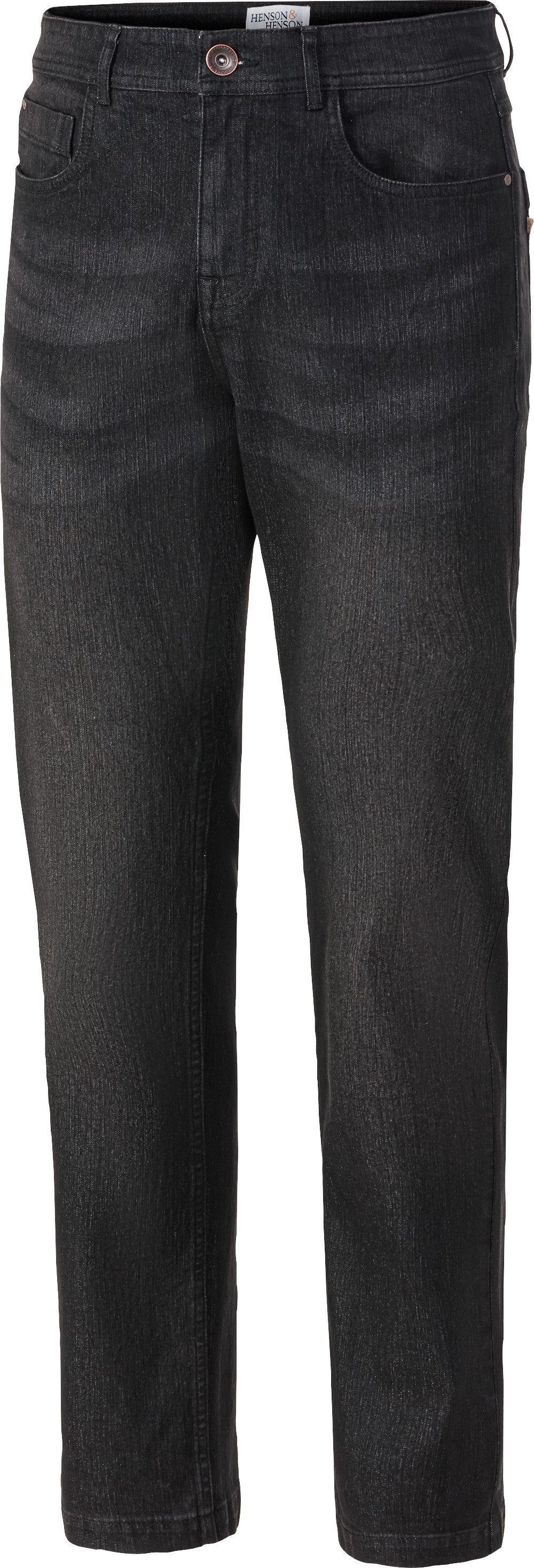 HENSON&HENSON Stretch-Jeans (Set, 2er-Pack) aus strapazierfähigem 12 oz Denim