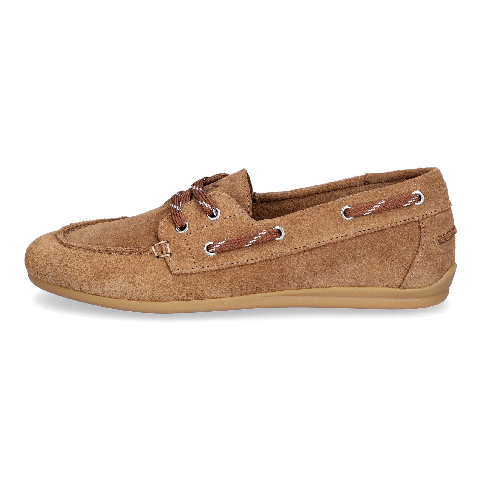 MIDS MELVA Damen Schnürschuh braun aus Velourleder, Loafer im Mokassin-Stil günstig online kaufen