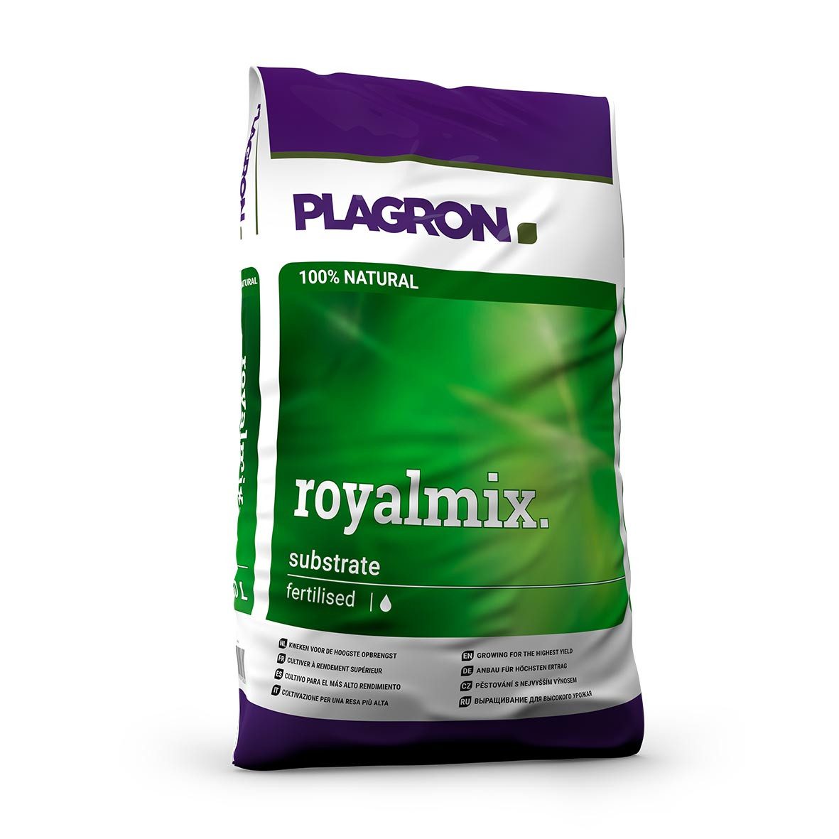 Plagron Pflanzerde Royal Mix - vorgedüngte Premium Pflanzenerde Sack, mit Mineralisch-organisch vorgedüngt, (Sack), 50 Liter