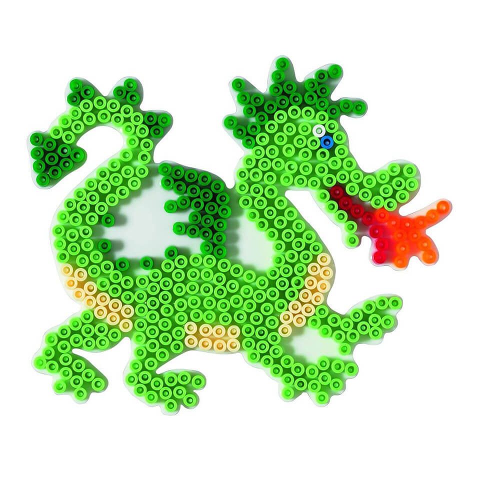 Hama Perlen Bügelperlen Hama Midi-Stiftplatte Drache, weiß