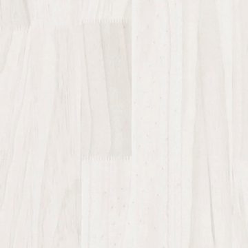 vidaXL Hochbeet Pflanzkübel Weiß 50x50x70 cm Massivholz Kiefer Holz