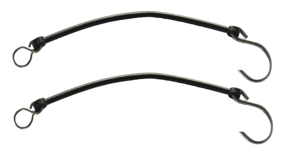 Knott Anhänger 2 x Sicherungsschnur Sicherungsseil PVC schwarz 20 cm