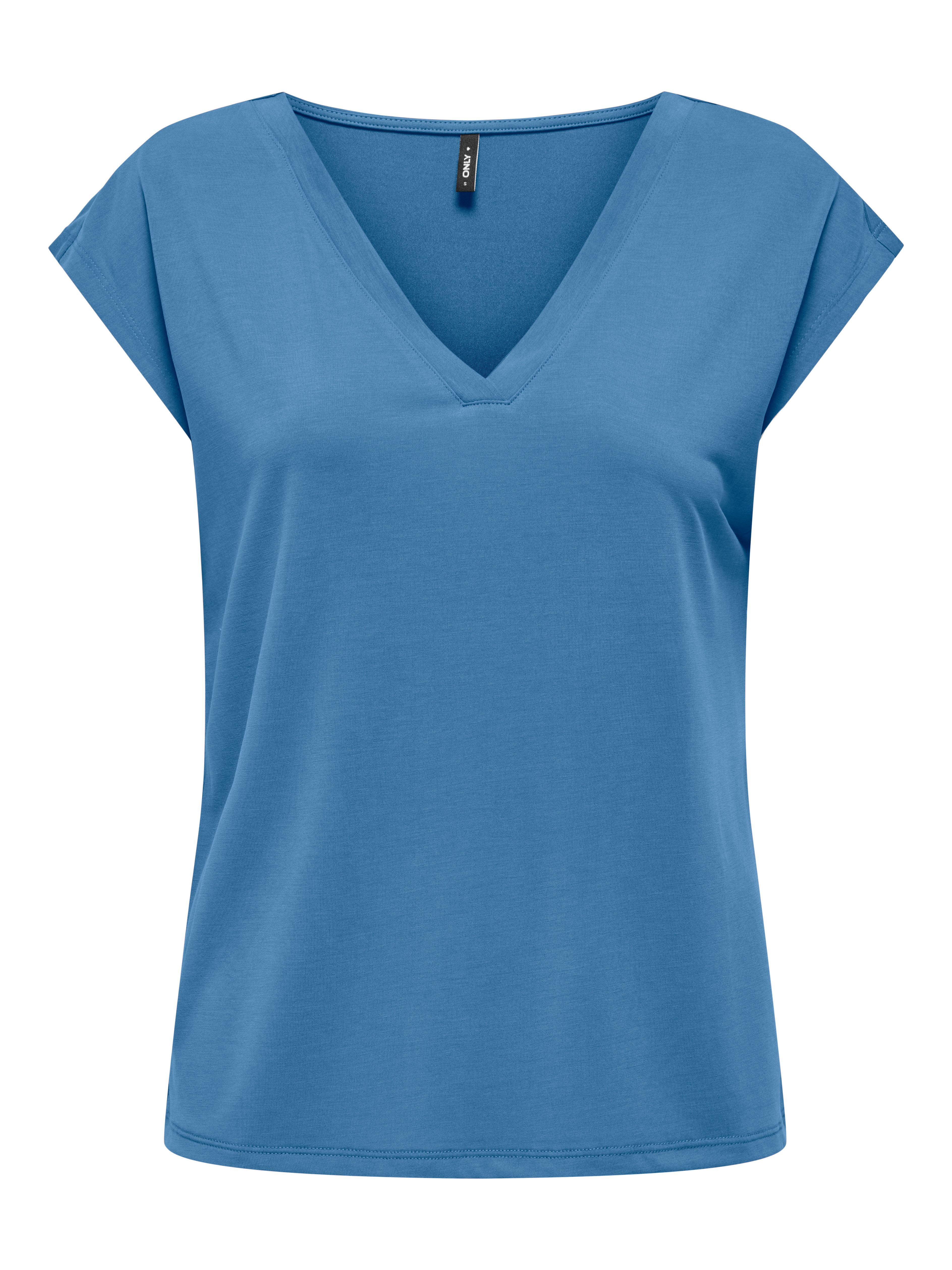 ONLY V-Shirt ONLFREE S/S MOD.V-NECK TOP JRS NOOS günstig online kaufen