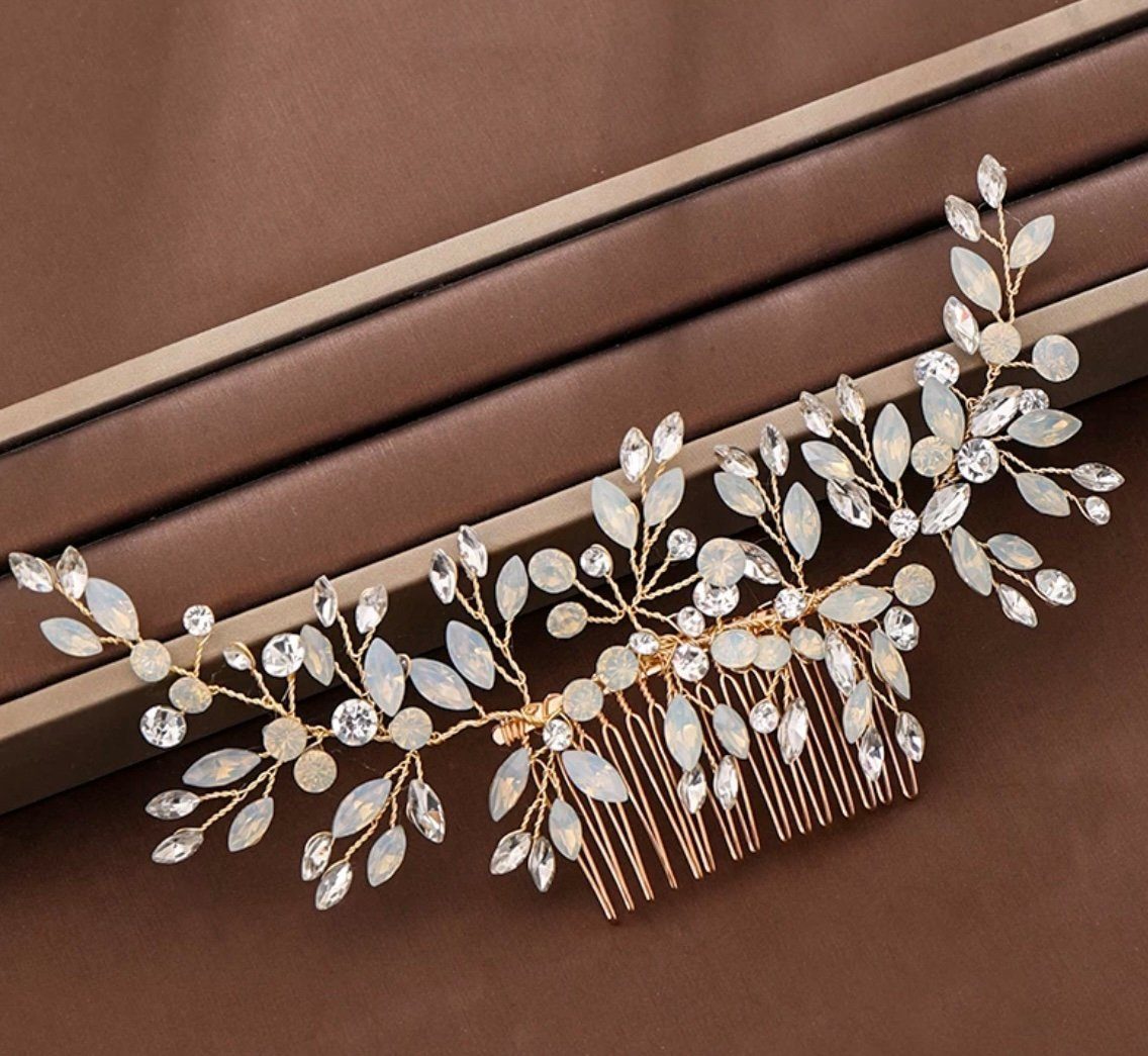 2. Bild von Brautkrone Diadem »Haarkamm Braut Haarschmuck Hochzeit Hochzeitsschmuck«