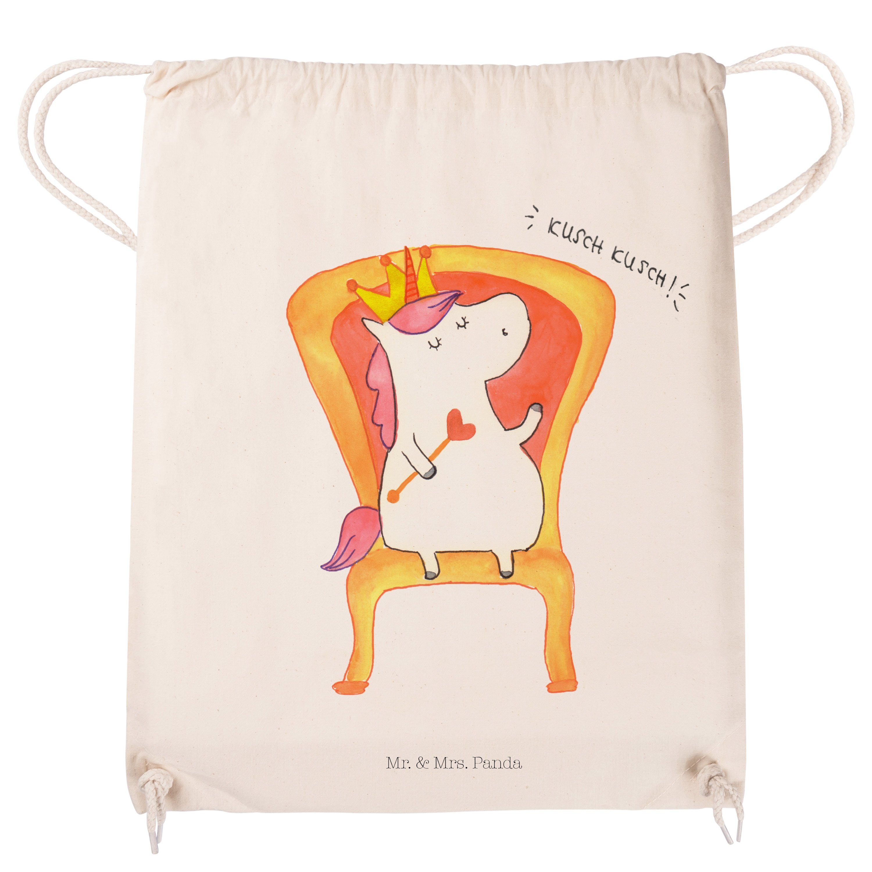 Sporttasche & Geschenk, Einhorn Transparent Einhorn (1-tlg) - Prinzessin Deko, Be Panda Mr. Mrs. - Tasche,