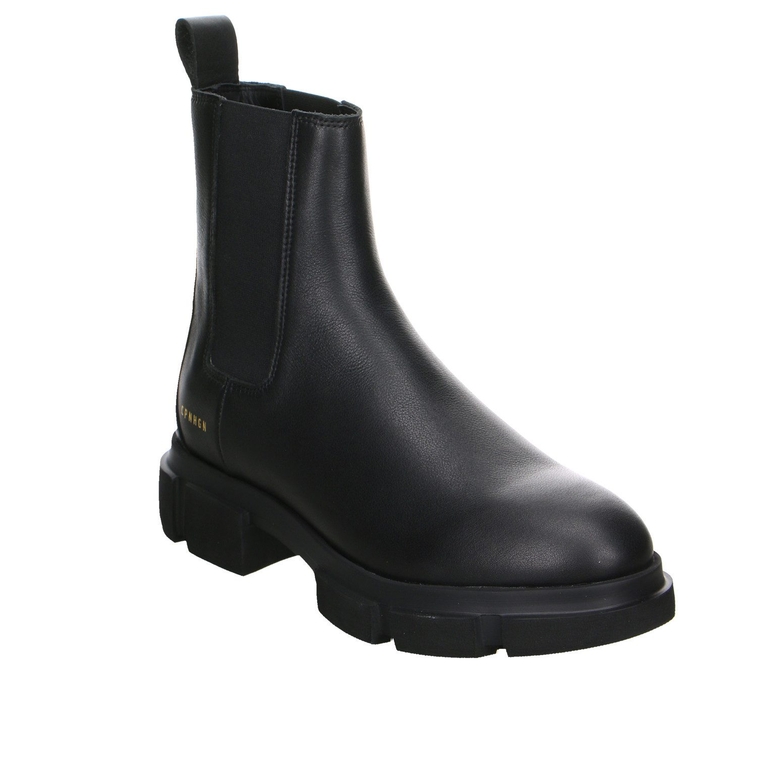 Copenhagen Studios Copenhagen Vitello Black Leder Stiefeletten schwarz Stiefelette