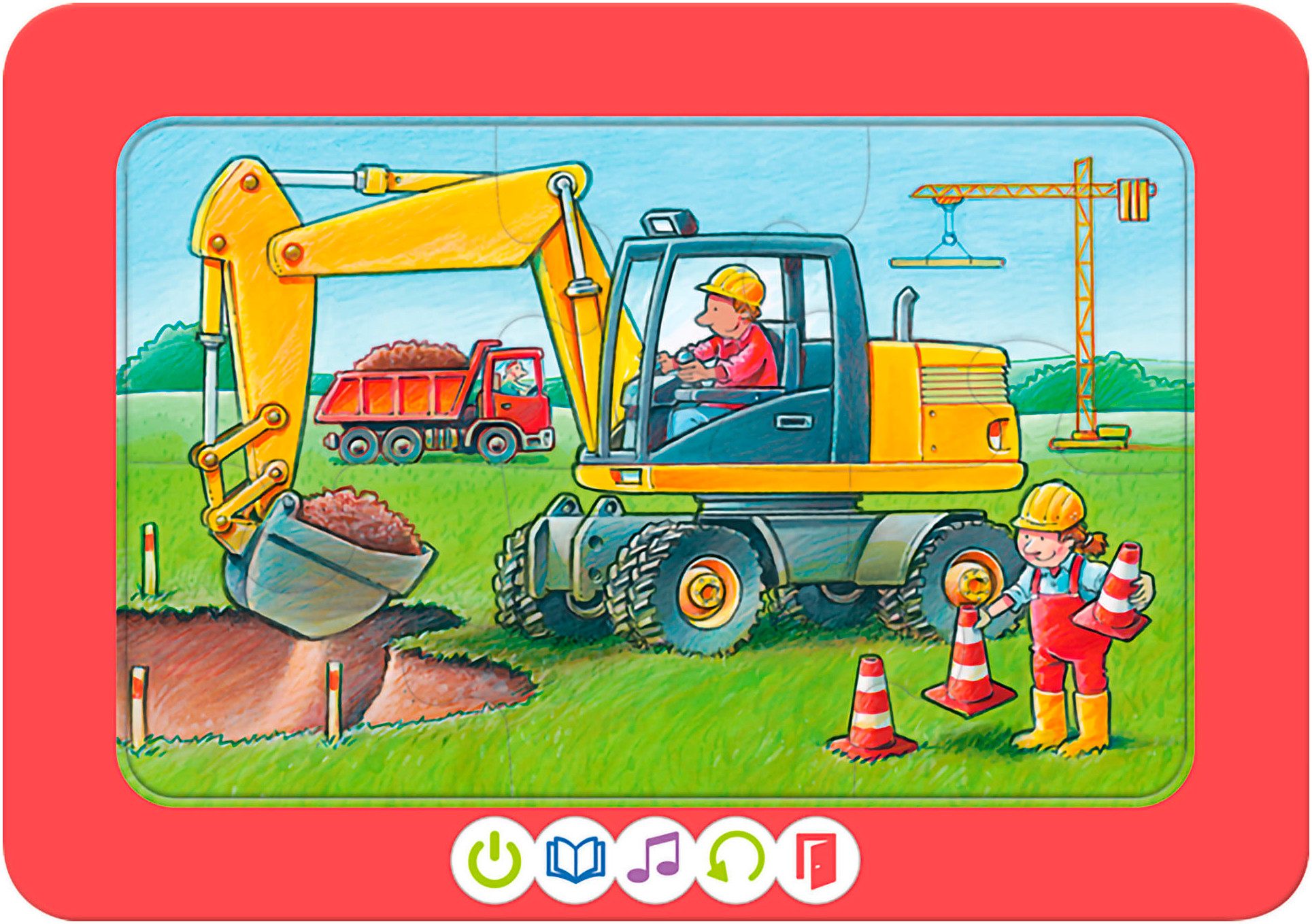 Ravensburger Puzzle tiptoi® 3 erste Puzzles: Fahrzeuge, 12 Puzzleteile, Made in Europe
