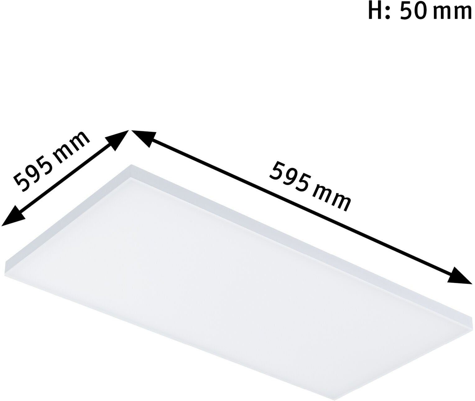 Paulmann integriert, fest Tageslichtweiß LED Panel LED Velora,