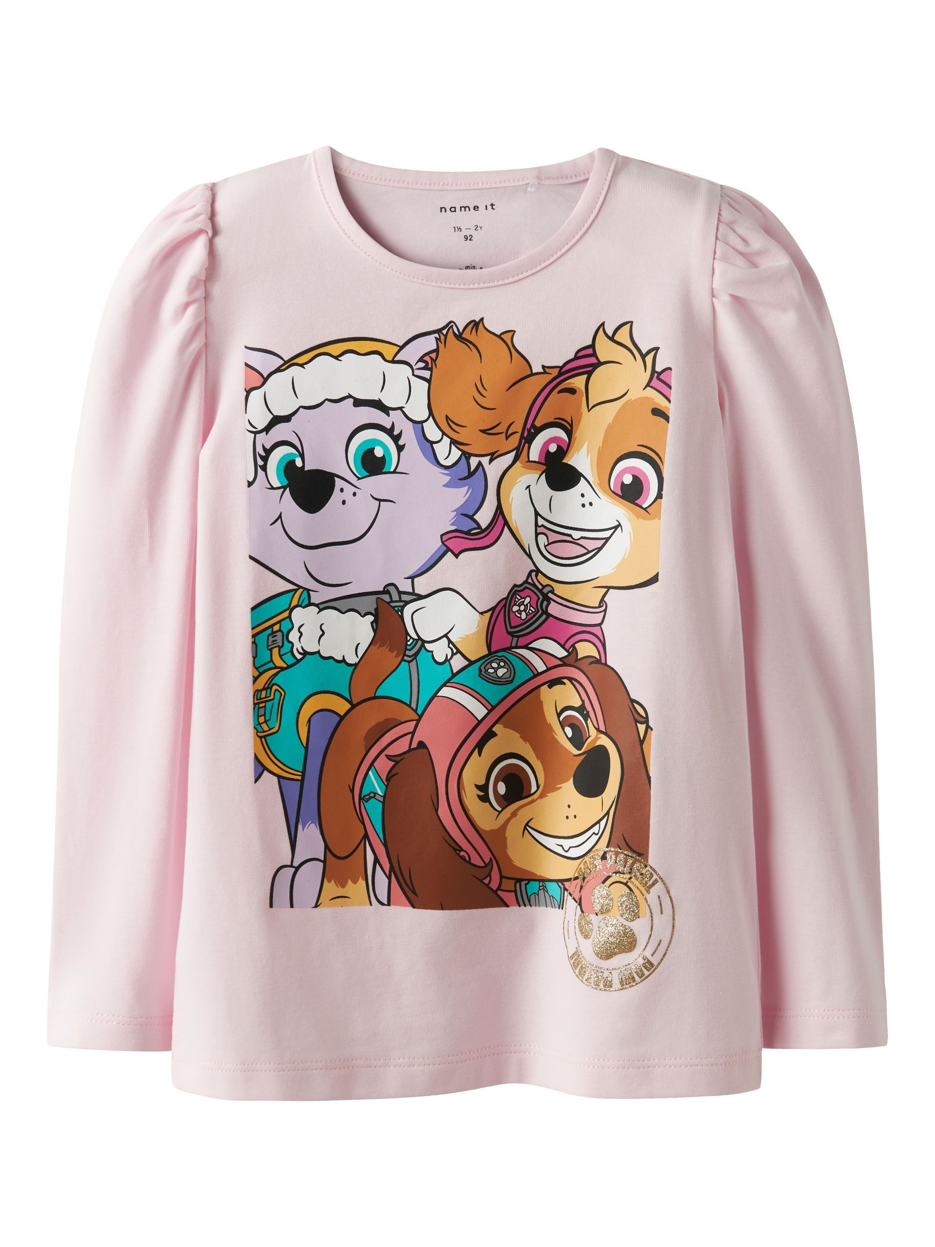 Name It Langarmshirt NMFNAJA PAW LS TOP BOX CPLG