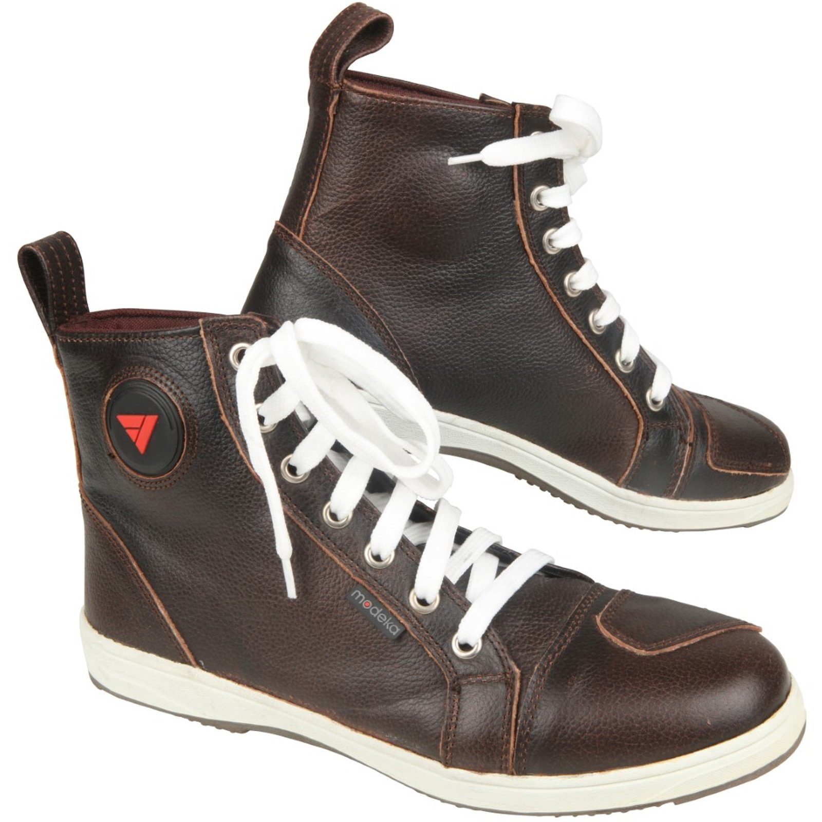 Modeka Modeka Lane Schuhe braun Motorradstiefel (Packung, Antistatische und Öl- und Benzinfeste Sohle) motorradschuhe für herren