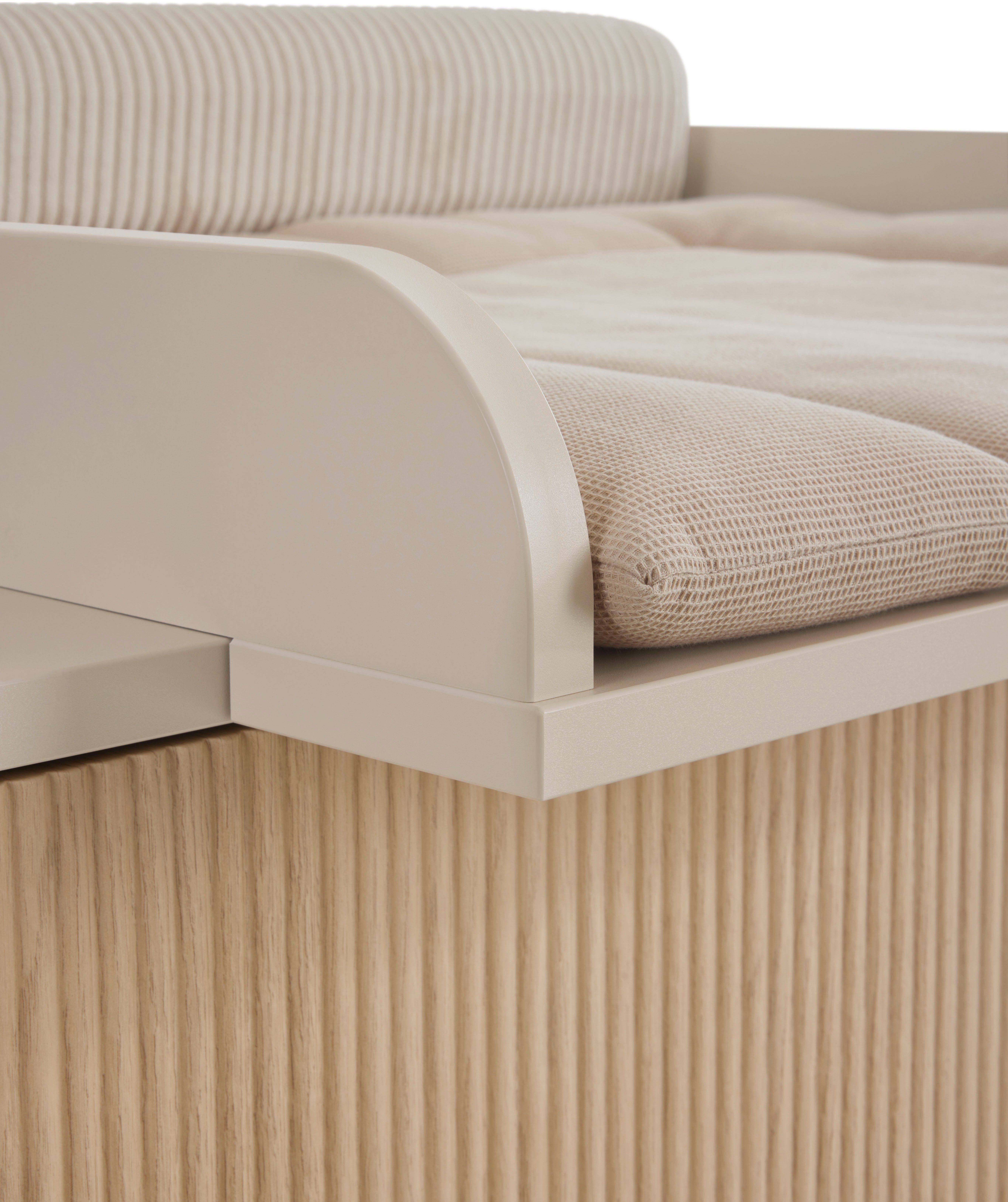 PAIDI Wickelaufsatz JONTE in Beige, zur Erweiterung der Kommode, Wickelauflage aus Holz, mit gerundeten Kanten
